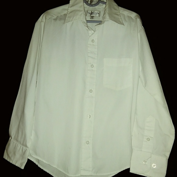 van heusen white dress shirts